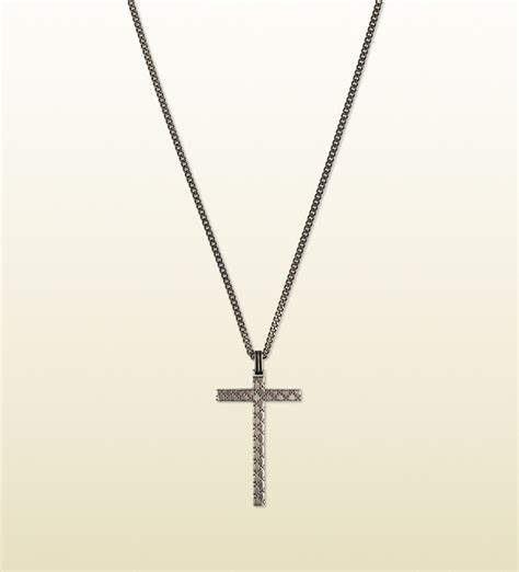 gucci diamantissima cross|Men's Designer Jewelry .